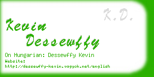 kevin dessewffy business card